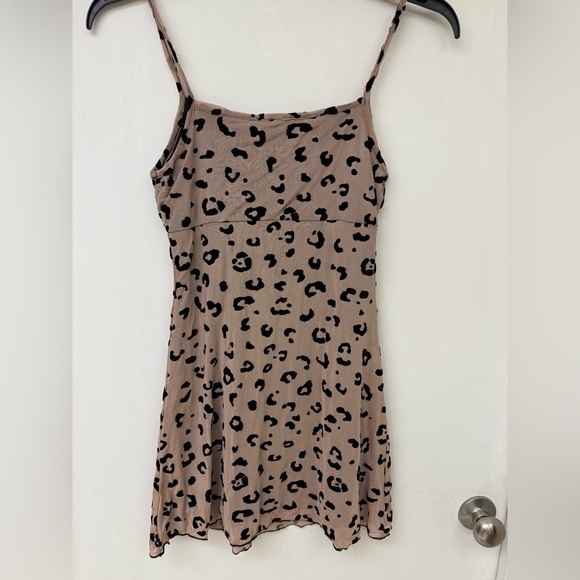 See you Monday/ Dress/ Size M -Leopard Print Spaghetti Strap Dress - Picture 3 of 5